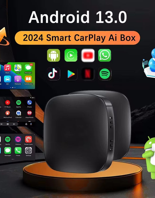 Load image into Gallery viewer, Android 13 Carplay Ai Box Wireless Android Auto Smart TV Box Car Intelligent System WIFI Support Netflix Youtube FOTA Upgrade
