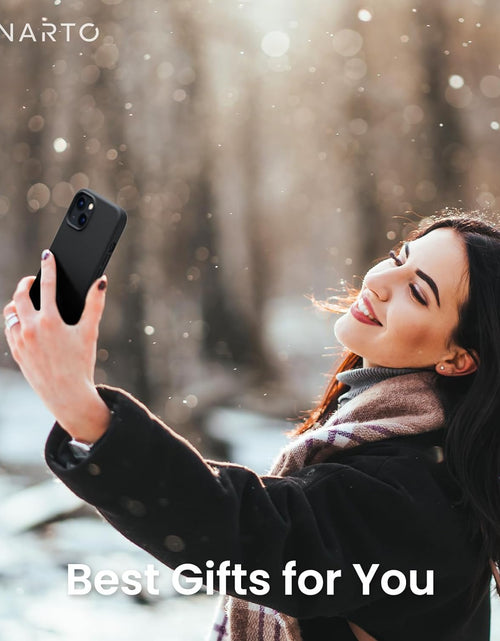 Load image into Gallery viewer, Shockproof Liquid Silicone Designed for Iphone 13 Case Gel Rubber Full Body Protection Anti-Shock Cover Case Drop Protection 6.1Inch-Black
