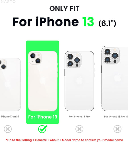 Shockproof Liquid Silicone Designed for Iphone 13 Case Gel Rubber Full Body Protection Anti-Shock Cover Case Drop Protection 6.1Inch-Black